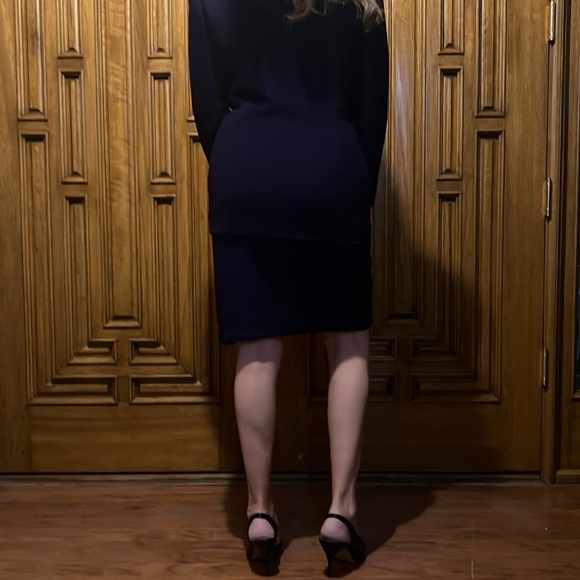 CHANEL Vintage 1990's Purple Skirt/Suit Set Wool & Silk 44EU - Picture 5 of 13